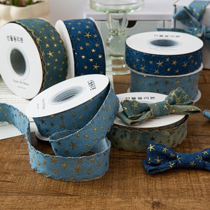 50Yard Star Denim Ribbon DIY Accessories Retro Denim Strap Sweet Cool Clothing Decor <b>Tape</b> - Product Image 1