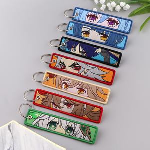 Jeu Anime Double Face Motif Broderie Porte-clés <span class=keywords><strong>Nahida</strong></span> Tissage Art Décoration Pendentif Genshined Impact Woven Label Porte-clés - Product Image 3