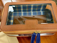 Sac de rangement de luxe moderne pour Mahjong et Poker, écologique, imperméable, pliable, en PVC transparent, style américain, avec fermeture éclair et franges