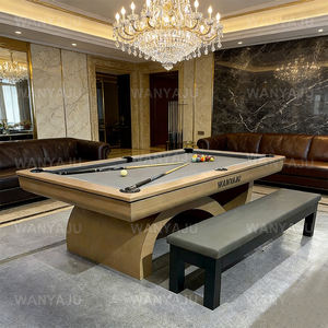 Table de <span class=keywords><strong>billard</strong></span> et de pool à domicile avec plateau et banc de tennis et de repas, table de jeu multifonction de luxe pour adultes avec tiroir de rangement - Product Image 5
