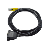 Kabel Ekstensi Ethernet RJ45 Male ke Panel Mount Female Tembaga Polos Cat5e/Cat6/Cat6A Kabel Patch Jaringan