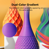 Matériaux d'impression 3D SUNLU PLA mat bicolore, finition mate, effet bicolore PLA pour une impression de haute qualité