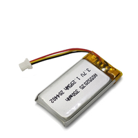 Batterie rechargeable en pochette certifiée UL2054 CB CE UN38.3 WERCS AS552035 3.7V 350mAh, batterie Lipo personnalisée
