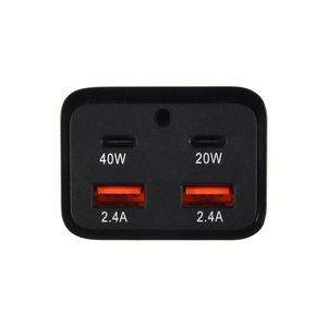 Adaptateur secteur GaN 80 Watts 4 ports EU PD QC 3.0 Type C Chargeur mural rapide pour ordinateur portable pour iPhone 14 13 12 PRO MAX Macbook Pro - Product Image 3