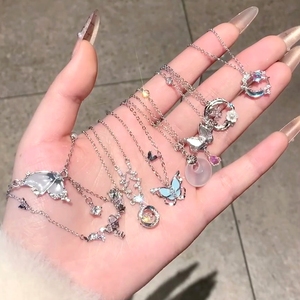 Sterling <b>Silver</b> <b>925</b> Jewellery <b>Necklace</b> pink Cadenas En Plata <b>925</b> Maquinas Para Hacer Cadenas De Plata Sterling <b>Silver</b> <b>Necklace</b> - Product Image 1