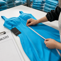 Robe moulante personnalisée grande taille pour femme, en maille extensible, col rond, cyan océan, unie, longueur midi, pour soirée et club, coupe sexy, ODM, du AU 14 au 28
