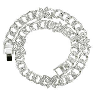 สร้อยคอผีเสื้อแบบโซ่คิวบันโลหะผสมดีไซน์เรียบง่าย สไตล์ฮิปฮอป ขายดีประจำปี 2026 รับผลิตตามแบบ สั่งซื้อจำนวนมากได้ - Product Image 5