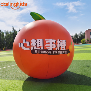 Ballons publicitaires géants gonflables en forme de fruits de dessin animé : Pamplemousse, Raisins, Banane, Pomme, Orange - Product Image 6