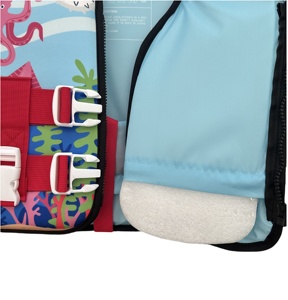 Gilet de sauvetage sûr et robuste à flottabilité élevée en néoprène haute densité et mousse EPE avec motif animaux marins et sangles réglables pour un ajustement sécurisé - Product Image 5
