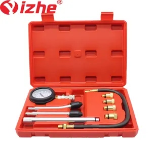 For Car Diagnostic Tools Petrol Gasoline Engine Cylinder Compression Gauge Tester Kit With Extension Connecting Tube