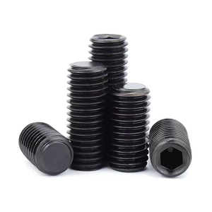 M3 <b>M4</b> M5 M6 M8 M10 DIN913 Grade 12.9 Black Oxide Steel Hex Grub Socket Set <b>Screws</b> with Flat Point - Product Image 1