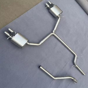 Système d'échappement universel en acier inoxydable à double circuit pour <span class=keywords><strong>Audi</strong></span> A3 A4 <span class=keywords><strong>A5</strong></span> A6 avec entrées de 2,5 pouces et sorties de 4,0 pouces - Product Image 4