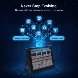 Calendario da Scrivania Smart Kylendar E-Ink con Fusi Orari Globali, Notizie Multilingue in Tempo Reale, Meteo e Promemoria Automatico per le Festività - Edizione Executive - Product Image 5