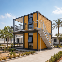 Dortoir modulaire à deux étages, logement préfabriqué pour travailleurs, maison conteneur pour chantier de construction