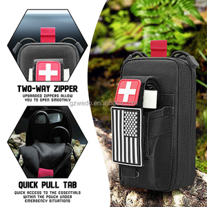 Pochette Médicale IFAK Légère 1000D Découpée au Laser, Vente en Gros OEM, Sac Tactique MOLLE d'Extérieur pour Tourniquet et Ciseaux de Trauma - Product Image 3