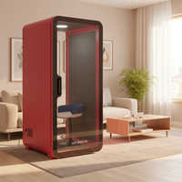 Cabine téléphonique insonorisée portable sur mesure, prix usine, OEM ODM, ignifuge, acoustique, pour bibliothèque et aéroport