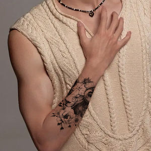 Autocollants de Tatouage Éphémère Imperméables Petites Fleurs Personnalisables pour Adultes, Hommes et Femmes - Product Image 3