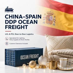 Transporte Marítimo LCL China-<span class=keywords><strong>España</strong></span> DDP, Luces Navideñas, Artículos para Fiestas y Textiles para el <span class=keywords><strong>Hogar</strong></span>, Precio Económico, Soporte 24/7 - Product Image 1