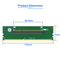 Tarjeta adaptadora de memoria DDR3 para ordenador portátil a escritorio profesional, adaptador de conector de memoria RAM DIMM de 200 pines a PC de 240 pines