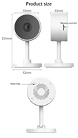 Mini caméra Wifi intelligente Tuya App 3mp avec vision nocturne et détection de mouvement