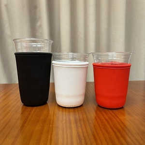 16oz 32oz hợp thời trang Neoprene tùy chỉnh mùa thu bọt phim cốc cà phê Coffe tay áo koozy tay áo dễ thương sleve cách nhiệt màu đen và trắng - Product Image 1