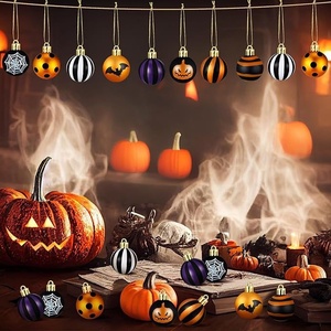 Nuevas Decoraciones de Halloween Transfronterizas, Modelo Estilo Halloween 2, Bolas de Plástico Mate Pintadas de 6CM, Accesorios para Decoración de Interiores - Product Image 4