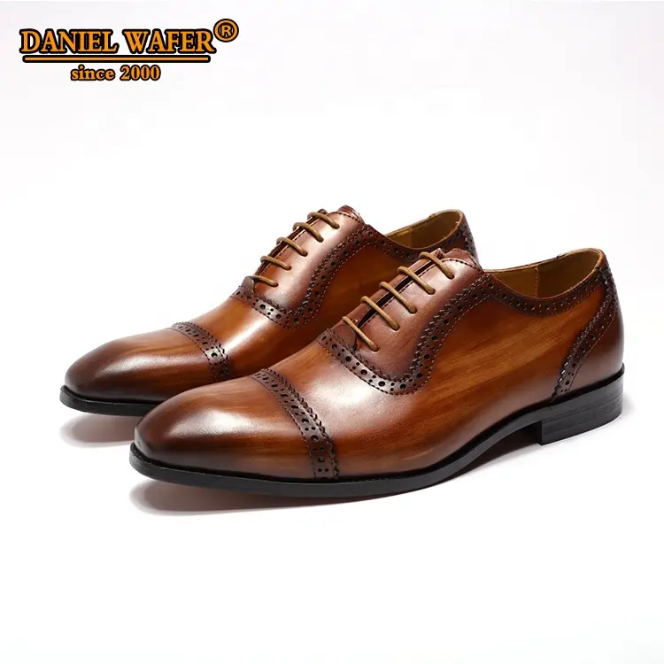 Zapatos informales de cuero para hombre, calzado Formal, de alta calidad, barato