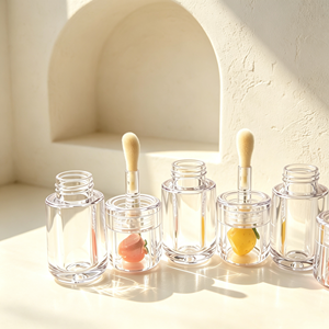 Tube de brillant à lèvres vide personnalisé avec logo, 3,5 ml, mignon, avec grand applicateur, pour remplir brillant à lèvres et huile à lèvres – Vente en gros - Product Image 3