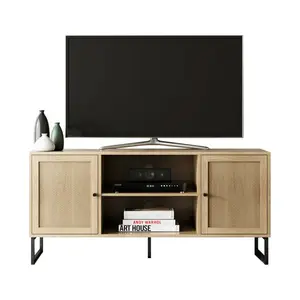 Rattan tecelagem madeira sala TV armário Home móveis para uso geral