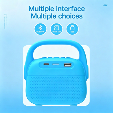 Mini Wireless Light Show Speaker 1500mAh Rechargeable  Audio Soft Night Light No Glare Children Portable Music Player