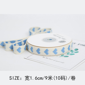 Nastro di cotone ecologico personalizzato cuore e <span class=keywords><strong>amore</strong></span> in cotone jacquard nastro rosso cuore - Product Image 6