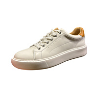 Chaussures de sport décontractées pour hommes, en maille blanche, à bout rond, à lacets, confortables, respirantes, avec semelle extérieure en caoutchouc, pour le printemps et l'automne