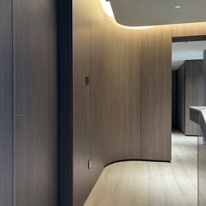 Wpc Revestimiento de pared Precio <span class=keywords><strong>Lowo</strong></span> Bamboo Mirror Panel WPC Panel de madera Hotel Panel de pared decorativo - Product Image 1