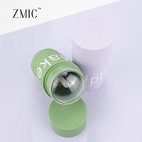 Tubes de déodorant et de fond de teint en plastique rond, vides, de luxe, colorés, avec finition caoutchouc, à remplissage par le bas, pour stick déodorant twist-up