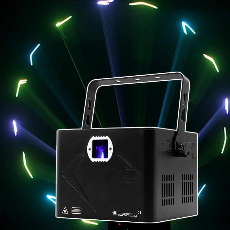 AOPU 5W 10W Full Color Christmas Laser Projector Light RGB Animation Concert Laser Light for Wedding
