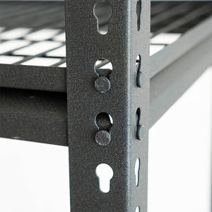 כבד החובה תעשייתית מתכת קיר ספר אחסון תצוגת 4 tier מדף מדפים עם הסיפון חוט מדפי - Product Image 4