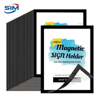 Porta Letreros Magnético Autoadhesivo Extraíble A3 A4 A5 A6, Porta Certificados, Marco para Letreros, Porta Cuadros, Porta Documentos para Pared