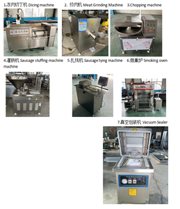 Línea de Producción de Salchichas de Carne Industrial Semiautomática Personalizada con Componentes Centrales de Rodamiento de Acero Inoxidable, Capacidad de 1000 kg/h - Product Image 1