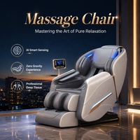 2024 L25 chaise de Massage de luxe haut de gamme 4D zéro gravité corps complet Spa AI chaleur intelligente canapé Robot électrique main Portable pliable
