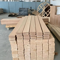 Revêtement mural en bois de pruche de qualité supérieure, résistant à l'humidité, panneau en bois rainuré et à languette pour la décoration des saunas à vapeur et infrarouge