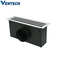 Diffuseur d'air d'évacuation HVAC Ventech, diffuseur d'air d'alimentation, ventilation, climatisation, diffuseur linéaire en aluminium à fentes VAV avec boîte de plénum