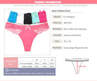 Tangas en Coton pour Femmes Sexy Transparents Culottes Bikini String Lingerie Féminine Photo Sexy HD