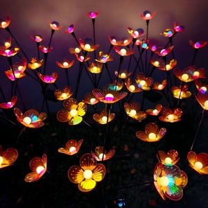 Petite Boule Blanche Fleur Étanche LED Décoration de Jardin Lumière Nouvelle Balançoire Solaire Lumière pour Pelouse Cour <span class=keywords><strong>Paysage</strong></span> - Product Image 5