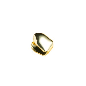 Grillz Dorado de un Solo Diente, Adorno Dental Hip Hop, Accesorio para Fiestas, Unisex - Product Image 5