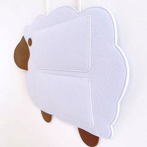Organisateur de pinces et épingles à cheveux, pochette de rangement pour accessoires, adorable sac de rangement en feutre durable en forme de mouton - Product Image 5