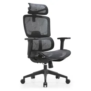 Hochwertiger komfortabler Rücken ergonomischer Bürostuhl drehbar justierbares Heimmöbel Bürorakettenstuhl