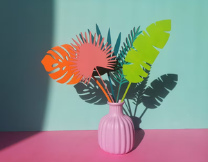 Foglie <span class=keywords><strong>di</strong></span> legno tropicali tagliate al Laser per la decorazione della scuola materna della casa Boho - Product Image 6