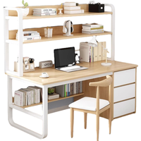 Bureau de table de stockage d'ordinateur domestique/commercial portable et réglable avec commode de grande capacité