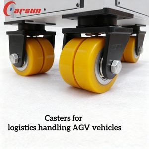 ล้อเลื่อนแบบหมุนได้สองชั้นขนาด 2 นิ้ว สำหรับรถ <span class=keywords><strong>AGV</strong></span> น้ำหนักเบา - Product Image 6