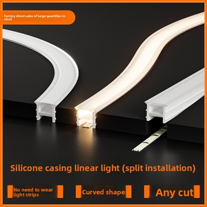 Không có khoan yêu cầu linh hoạt <span class=keywords><strong>LED</strong></span> Strip ánh sáng với Dễ dàng cài đặt Trần cạnh tuyến tính Silicone tay áo hồ sơ ánh sáng - Product Image 5